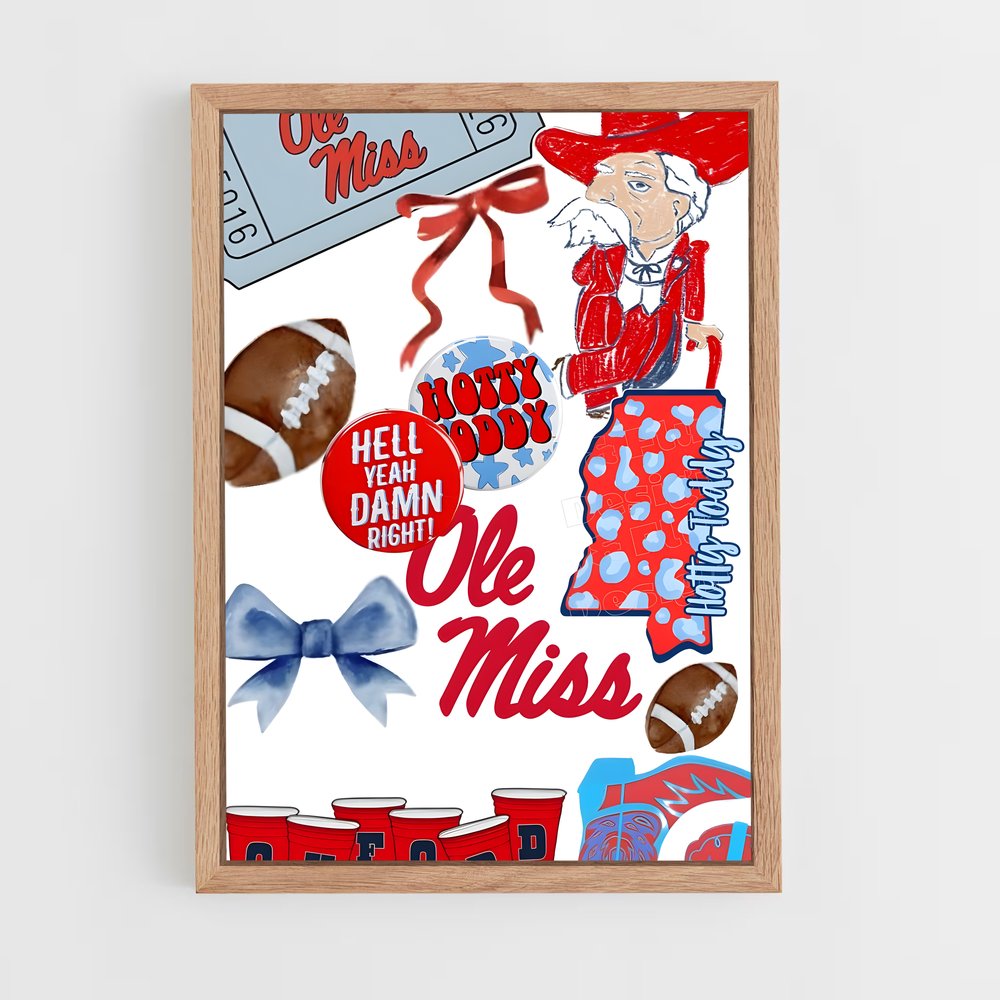 Poster Ole Miss Pride – affiche Baseball (vue 4)